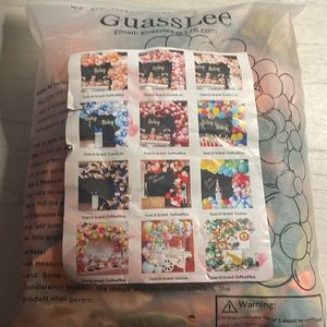 127pc pastel pink and green balloon garland kit